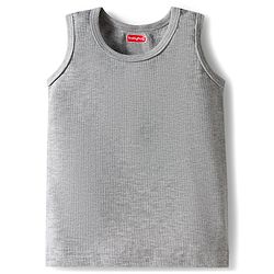 Babyhug Knit Full Sleeves Solid Thermal Set with Vest - Light Grey