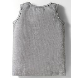 Babyhug Knit Full Sleeves Solid Thermal Set with Vest - Light Grey