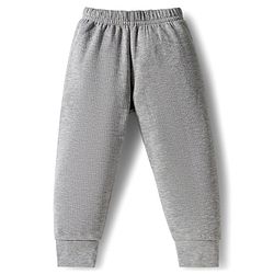 Babyhug Knit Full Sleeves Solid Thermal Set with Vest - Light Grey