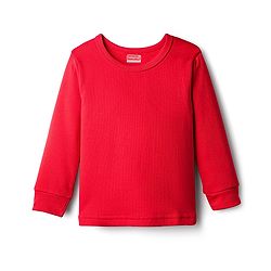 Babyhug Knit Full Sleeves Solid Thermal Vest & Pant Set - Red