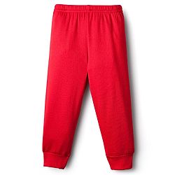 Babyhug Knit Full Sleeves Solid Thermal Vest & Pant Set - Red