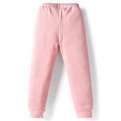 Babyhug Knit Full Sleeves Solid Pullover Thermal Set with Vest - Pink