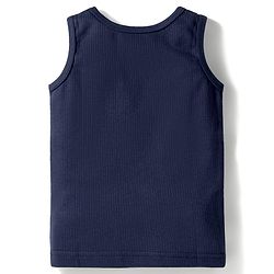 Babyhug Knit Full Length Solid Color Thermal Inner Wear Set with Vest - Navy Blue