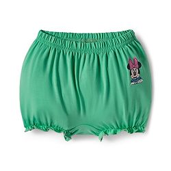 Babyhug Disney Single Jersey Knit Bloomers with Minnie & Friends Graphic Pack of 3 - Green Purple & White