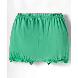 Babyhug Disney Single Jersey Knit Bloomers with Minnie & Friends Graphic Pack of 3 - Green Purple & White
