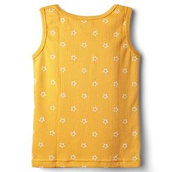 Babyhug Knit Full Sleeves Pullover Thermal Set With Star Print - Yellow
