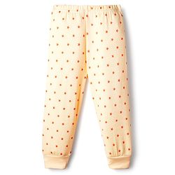 Babyhug Knit Full Sleeves Pullover & Sleeveless Thermal Vest & Pant Set with Star Print - Peach