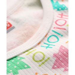 Babyhug  Knit Full Sleeves Thermal Vests & Pant Set with Text  Print - Off-White
