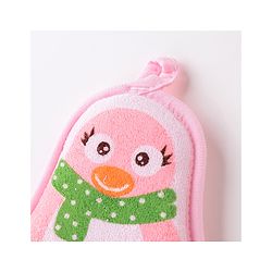 Babyhug Penguin Shaped Bath Sponge/Loofah - Pink