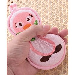 Babyhug Penguin Shaped Bath Sponge/Loofah - Pink