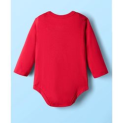 Babyhug Disney Interlock Knit Full Sleeve Onesies with Minnie Mouse Graphics Pack of 3 - Red Blue & White