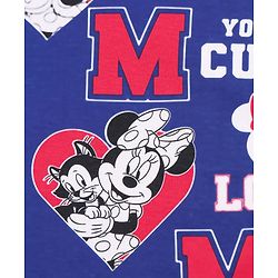 Babyhug Disney Interlock Knit Hand & Face Towel with Minnie Mouse Graphics Pack of 3 L 33 x B 33 cm - Red White & Navy Blue