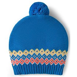 Babyhug Organic Cotton Knitted Full Raglan Sleeves Sweater Set With Fox Design & Cap - Blue