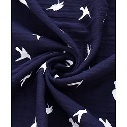 Babyhug Cotton Nursing Cover For Breast Feeding Apron - Navy| Travel-Friendly| Machine Washable| Soft Breathable Fabric| Stylish & Discreet for Feeding & Breast Pump Use