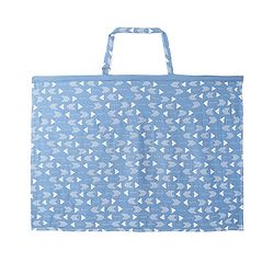 Babyhug Cotton Nursing Cover For Breast Feeding Apron - Blue| Travel-Friendly| Machine Washable| Soft Breathable Fabric| Stylish & Discreet for Feeding & Breast Pump Use