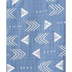 Babyhug Cotton Nursing Cover For Breast Feeding Apron - Blue| Travel-Friendly| Machine Washable| Soft Breathable Fabric| Stylish & Discreet for Feeding & Breast Pump Use