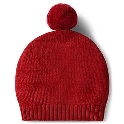 Babyhug Organic Cotton Knit Full Raglan Sleeves Striped Pullover Sweater Set with Cap & Fox Patch Detailing - Red