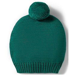 Babyhug Organic Cotton Knitted Full Sleeves Sweater Set With Deer Design & Cap - Green