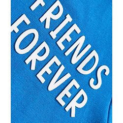 Babyhug 100 % Cotton Knit Full Sleeves T-Shirt with Giraffe Print - Blue