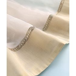 Babyhug South Cotton Woven Sleeveless Floral Embroidered Choli & Lehenga Set With Dupatta - Off White