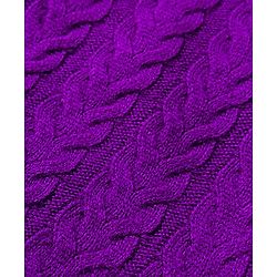 Babyhug Knit Full Raglan Sleeves Sweater Set with Cable Knit Design - Purple