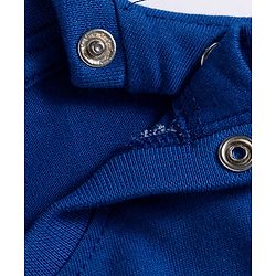 Babyhug 100 % Cotton Knit Full Sleeves T-Shirt with Animal Print - Navy Blue