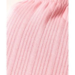 Babyhug Knit Full Length Solid Color Thermal Pant - Pink