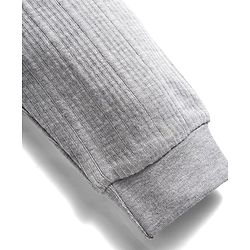 Babyhug Knit Full Length Solid Colour Thermal Pant - Light Grey