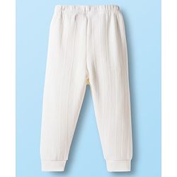 Babyhug Cotton Knit Full Length Thermal Wear Legging - Off White