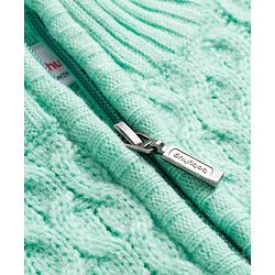 Babyhug Knitted Full Sleeves Pullover Sweater With Cable Knit Design - Sea Green