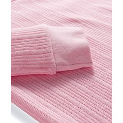 Babyhug Knit Full Sleeves Solid Colour Thermal Inner Vest - Pink
