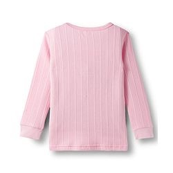 Babyhug Knit Full Sleeves Solid Colour Thermal Inner Vest - Pink