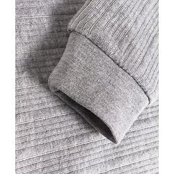 Babyhug Cotton Knit Full Sleeves Solid Colour Thermal Vest - Light Grey
