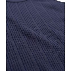 Babyhug Knit Sleeveless Solid Color Thermal Inner Vest - Navy Blue