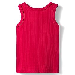 Babyhug Knit Full Sleeves Solid Color Thermal Vests & Pant Set - Red