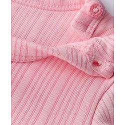 Babyhug Knit Full Sleeves Thermal Inner Wear Set - Pink