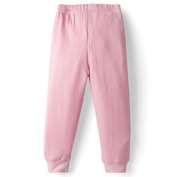 Babyhug Knit Full Sleeves Thermal Inner Wear Set - Pink