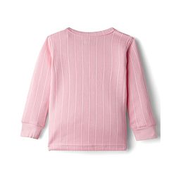 Babyhug Knit Full Sleeves Thermal Inner Wear Set - Pink
