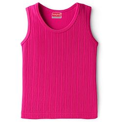 Babyhug Knit Full Sleeves Solid Thermal Set With Vest - Dark Pink
