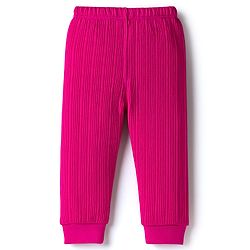 Babyhug Knit Full Sleeves Solid Thermal Set With Vest - Dark Pink