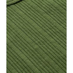 Babyhug Knit Solid Coloured Thermal Set With Vest - Olive Green