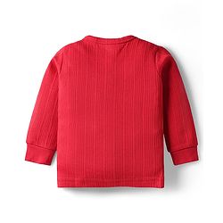 Babyhug Cotton Knit Full Sleeves Solid Coloured Pullover Vests Pack Of 2 - Red & Navy Blue