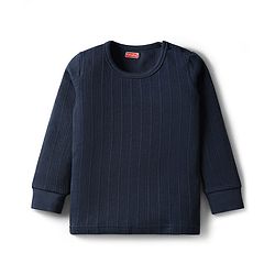 Babyhug Cotton Knit Full Sleeves Solid Coloured Pullover Vests Pack Of 2 - Red & Navy Blue