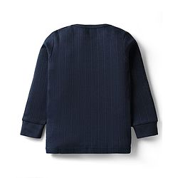 Babyhug Cotton Knit Full Sleeves Solid Coloured Pullover Vests Pack Of 2 - Red & Navy Blue