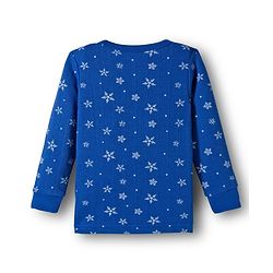 Babyhug Knit Full Sleeves Thermal Inner Wear Set With Star Print - Blue