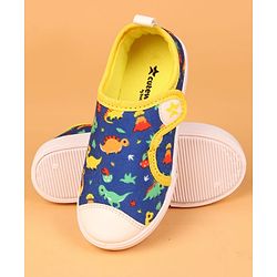 Cute Walk by Babyhug Velcro Closure Casual Shoes with Dino Print - Blue