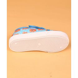 Cute Walk by Babyhug Velcro Closure Casual Shoes with Bear Print - Blue