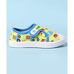 Cute Walk by Babyhug Velcro Closure Casual Shoes with Animal Print - Yellow