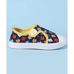 Cute Walk by Babyhug Velcro Closure Casual Shoes with Print - Navy Blue
