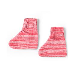 Babyhug Knit Full Sleeves Front Open Solid Coloured Sweater Set With Cap & Booties - Pink